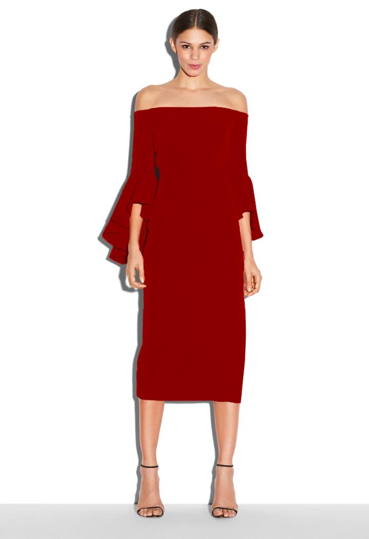 Milly Selena Dress - Bordeaux