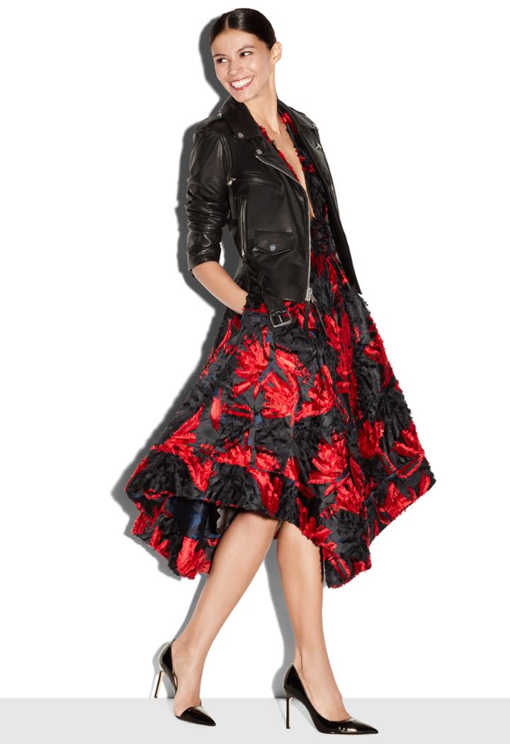 Milly Lightweight Leather Moto Jacket