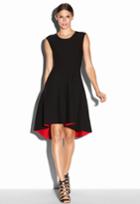 Milly Reversible Doubleface Dress - Black/red