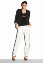 Milly Cady Stretch Cropped Jacket - Black