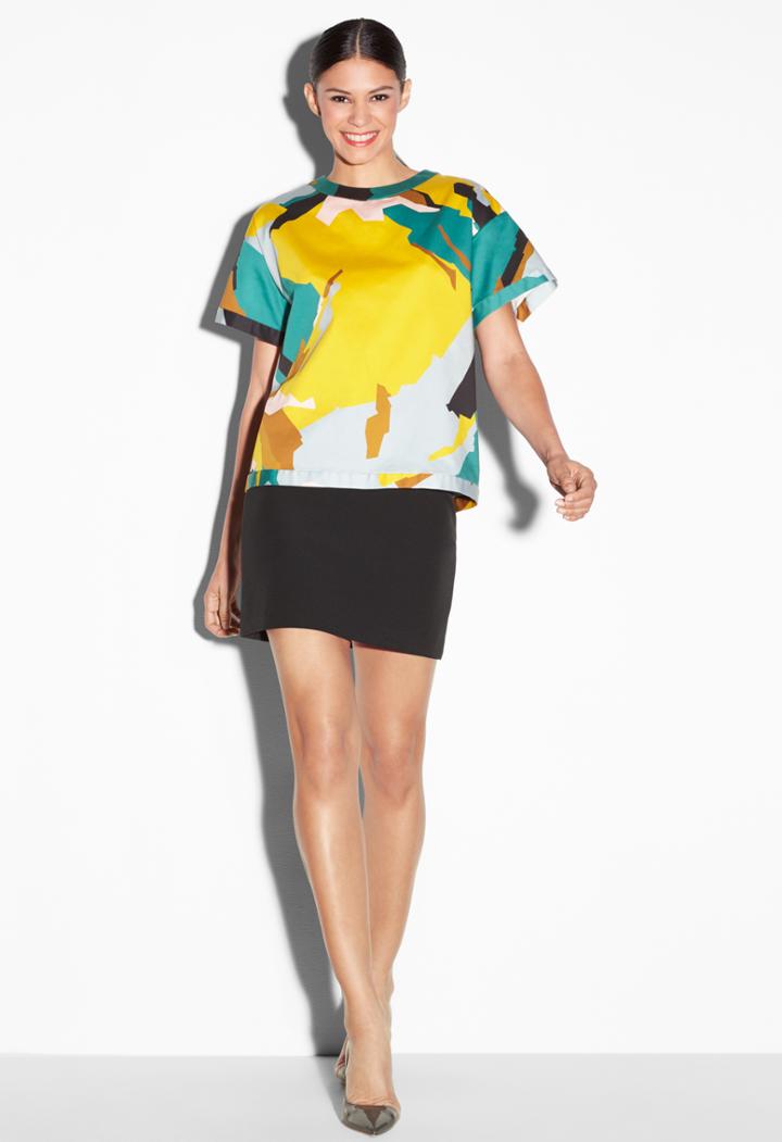 Milly Modern Camo Oversized Tee