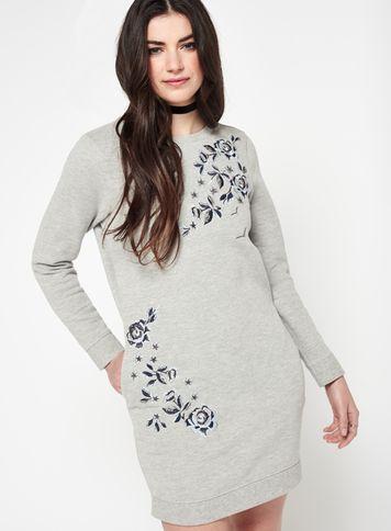 Miss Selfridge Womens Embroidered Sweater Knitted Dress