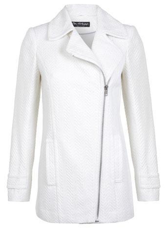 Biker Zip Wool Coat