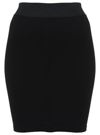 Petites Black Mini Tube Skirt