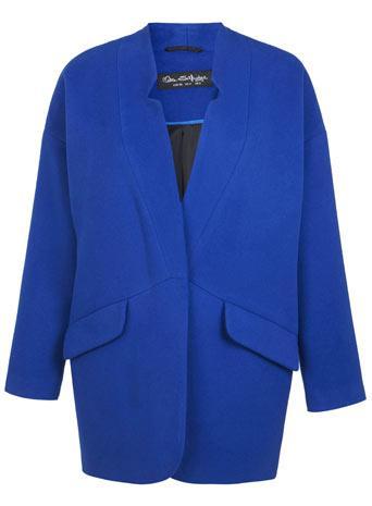 Cobalt Notch Boyfriend Coat