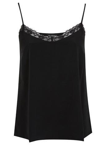Black Lace Trim Cami