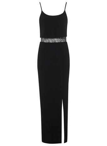 Black Lace Insert Cami Maxi