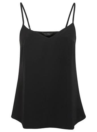 Plain V Black Cami