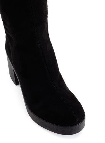 Miss Selfridge Womens Kylie Black Over The Knee Boots