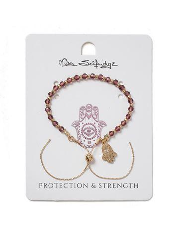 Miss Selfridge Womens Protection And Strength Charm Bracelet