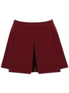 Miss Selfridge Womens Petites Burgundy Skort