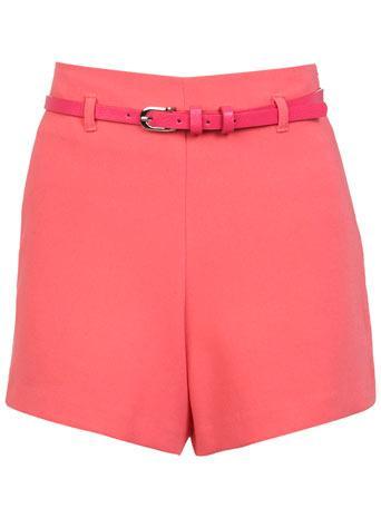 Blush Belted High Waist Short