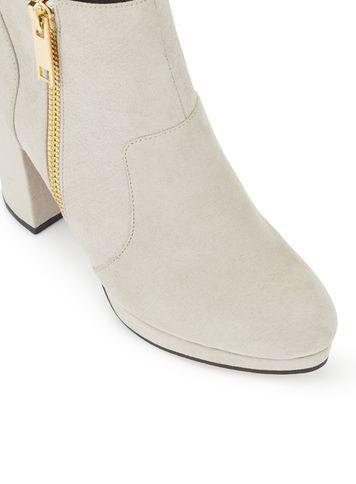 Miss Selfridge Womens Dalia Platform Zip Ankle Boots
