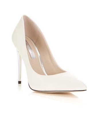 Glam White Heel