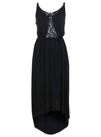 Black Lace Back Bodice Maxi