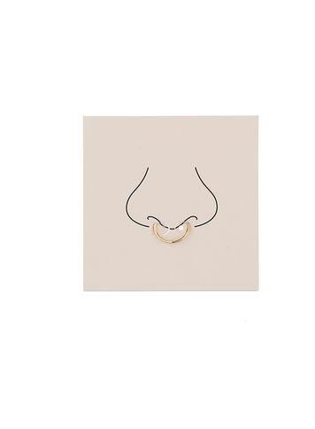 Miss Selfridge Womens Gold Septum Nose Ring