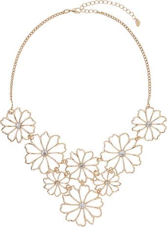 Miss Selfridge Womens Flower Cutout Collar