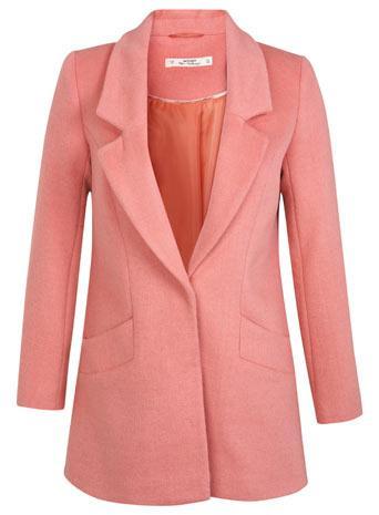 Petites Pink Car Coat