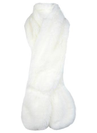 Cream Faux Fur Stole