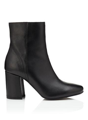 Miss Selfridge Womens Adoni Black Leather Ankle Boot