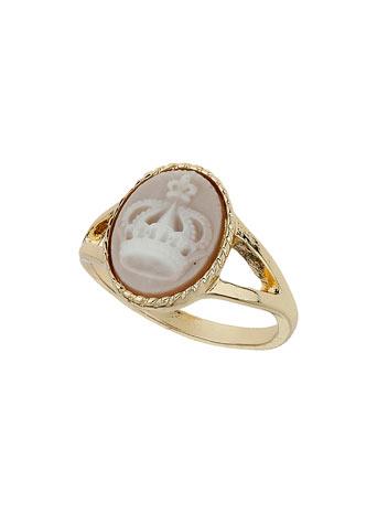 Crown Cameo Ring