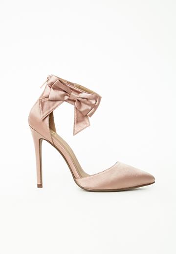 Missguided Ankle Strap Bow Detail Court Shoes