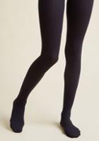 Modcloth Cable For Discussion Tights In Midnight