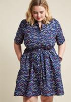 Modcloth Pep The Question Shirt Dress In Pencils In 4x