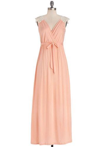 Gilli Inc Tango With Me Maxi Dress In Peach From Modcloth