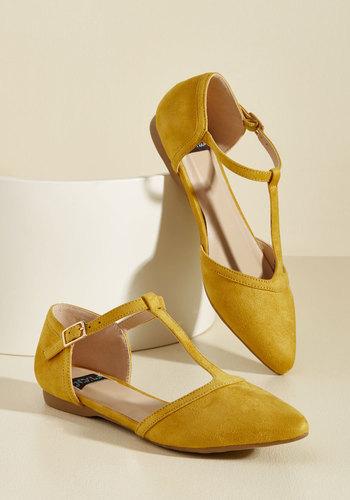  Turn Back Prime Vegan Flat In Marigold In 10