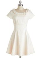 Ixia Tickling The Ivories Dress In Creme