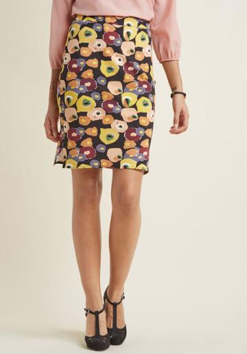 Modcloth Daily Vitality Ponte Knit Pencil Skirt In 3x
