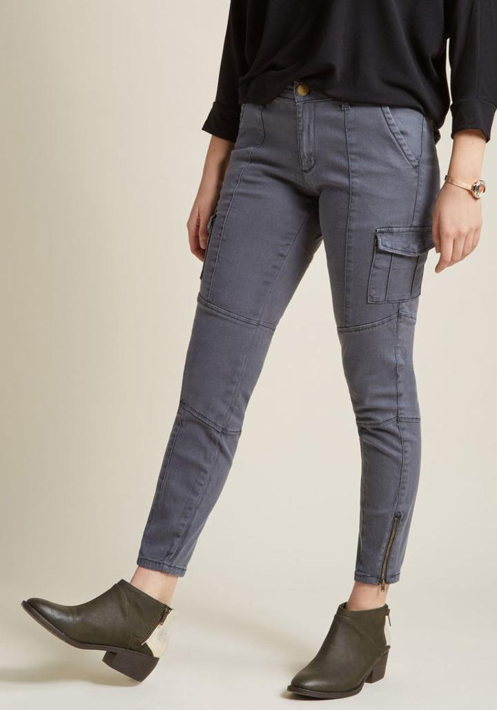 Modcloth Utility Devotee Pants In Xxs