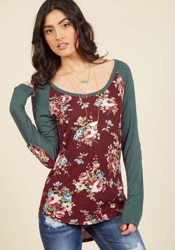  Go On With Your Batter Self Long Sleeve Top In 2x