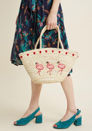 Collectif Collectif Comes And Flamingos Tote