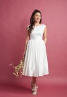Modcloth Fabulous Fit And Flare Dress With Pockets In White In Xs