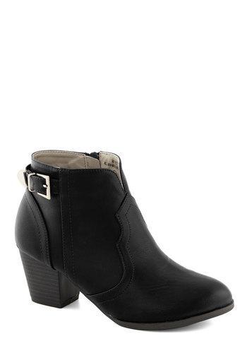 Spot Footwear Inc. Garage Band Together Bootie In Black From Modcloth