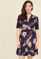 Modcloth Warranted Wanderlust Floral Dress In Watercolor