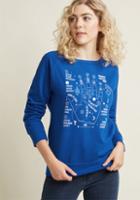 Modcloth It's All In The Palm Pullover In Xs