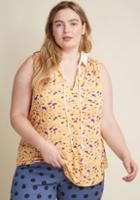 Modcloth Snapshot Of A Stylista Tank Top In Yellow In 4x