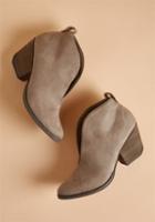 Modcloth Why Notch? Block Heel Bootie In 10