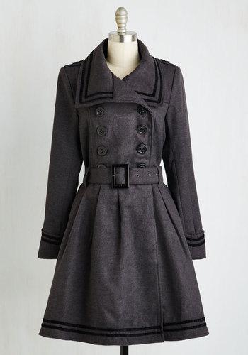 Hellbunnylondonpopsoda A Welcomed Moment Coat In Charcoal