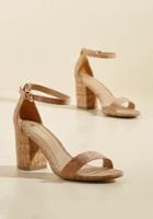 My Cork Principles Block Heel In 10