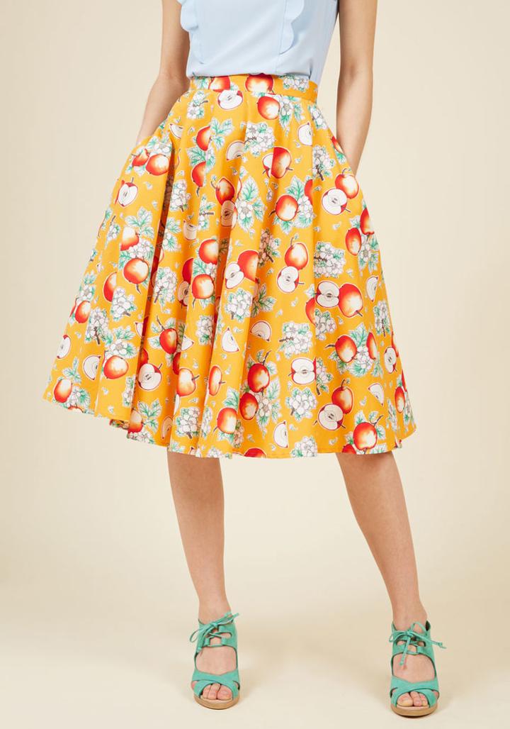  Ain't That The Fruit? A-line Skirt In Apples In 4x