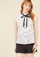 Modcloth Use Your Poodle Button-up Top In S