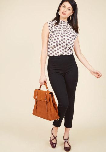 You Raise A Good Ponte Pants In Black In Xs