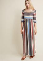 Modcloth Seasoned Traveler Knit Maxi Dress In Xs