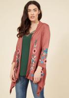 Bloom Service Delivery Floral Cardigan In Mauve In 1x
