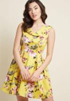 Modcloth Assuredly Sweet Fit And Flare Dress In S
