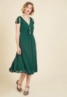  Ties To The Occasion Midi Dress In Pine In S